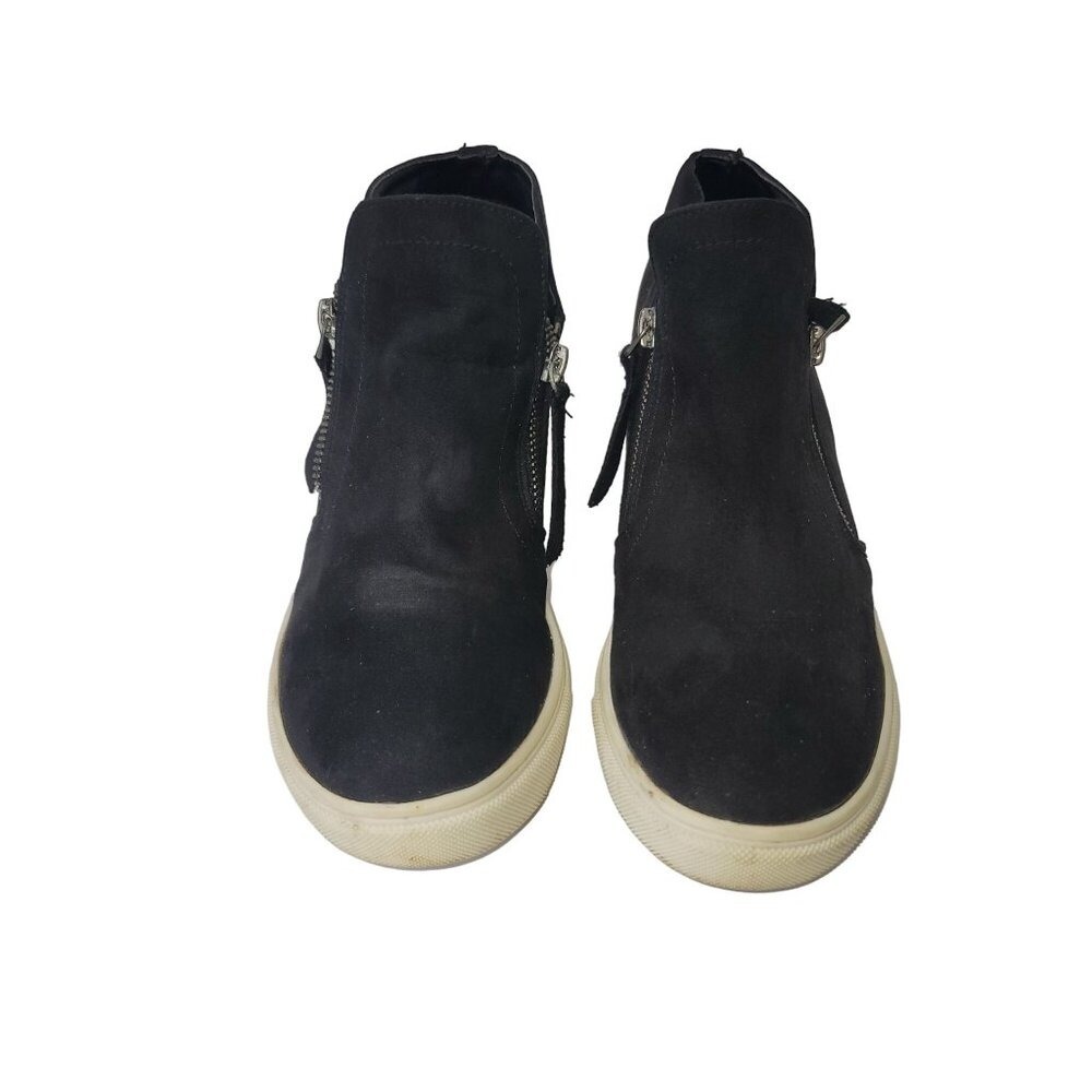 Madden Girl Womens Wedge Ankle Booties 7.5 Black Casual Chukka Grunge Y2K Goth‎
